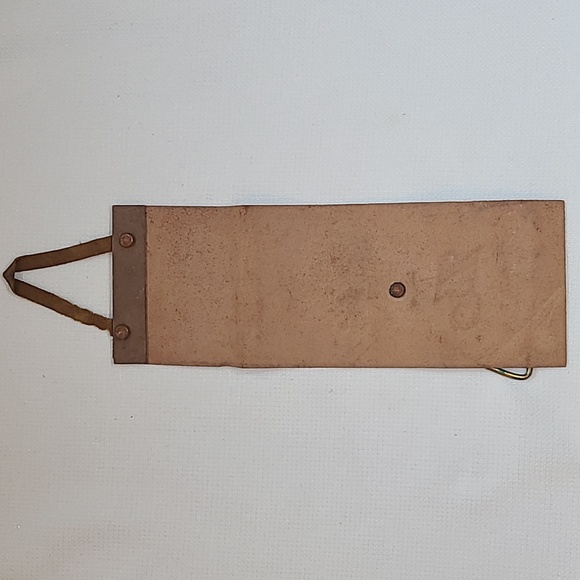 Vintage leather tie hanger advertising piece, conversation piece, bar display - Picture 5 of 7